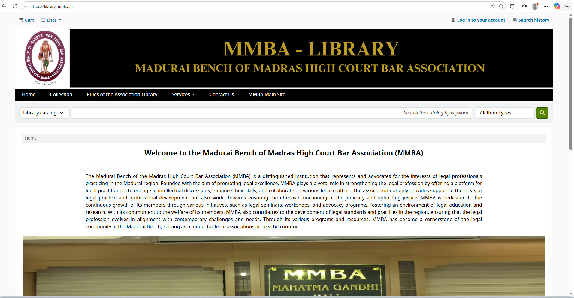 MMBA Library Catalog